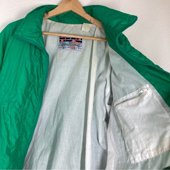 Vintage 80's Head Windbreaker Green Mens XL Sportswear Retro - Picture 12 of 15